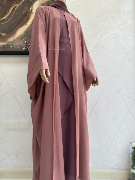 Shimmer farasha with inner dress and wrapping belt