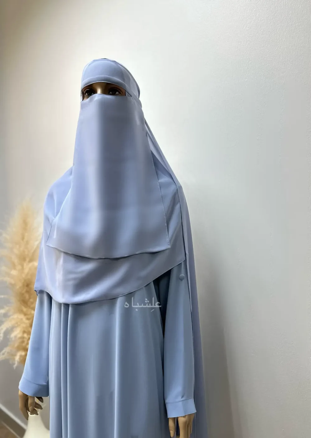 abaya with niqab front view