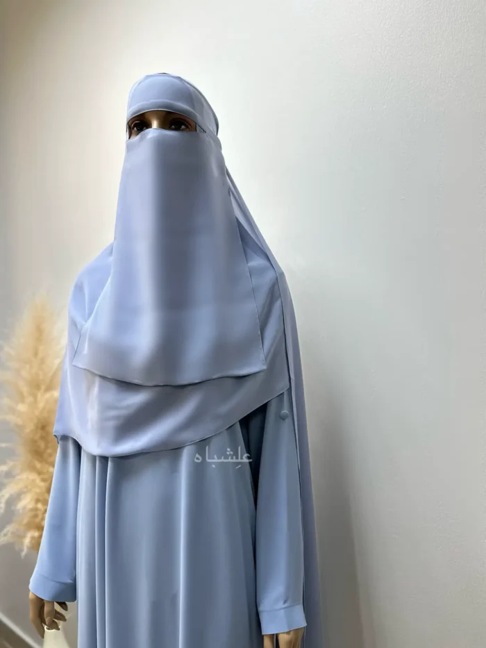 abaya with niqab front view