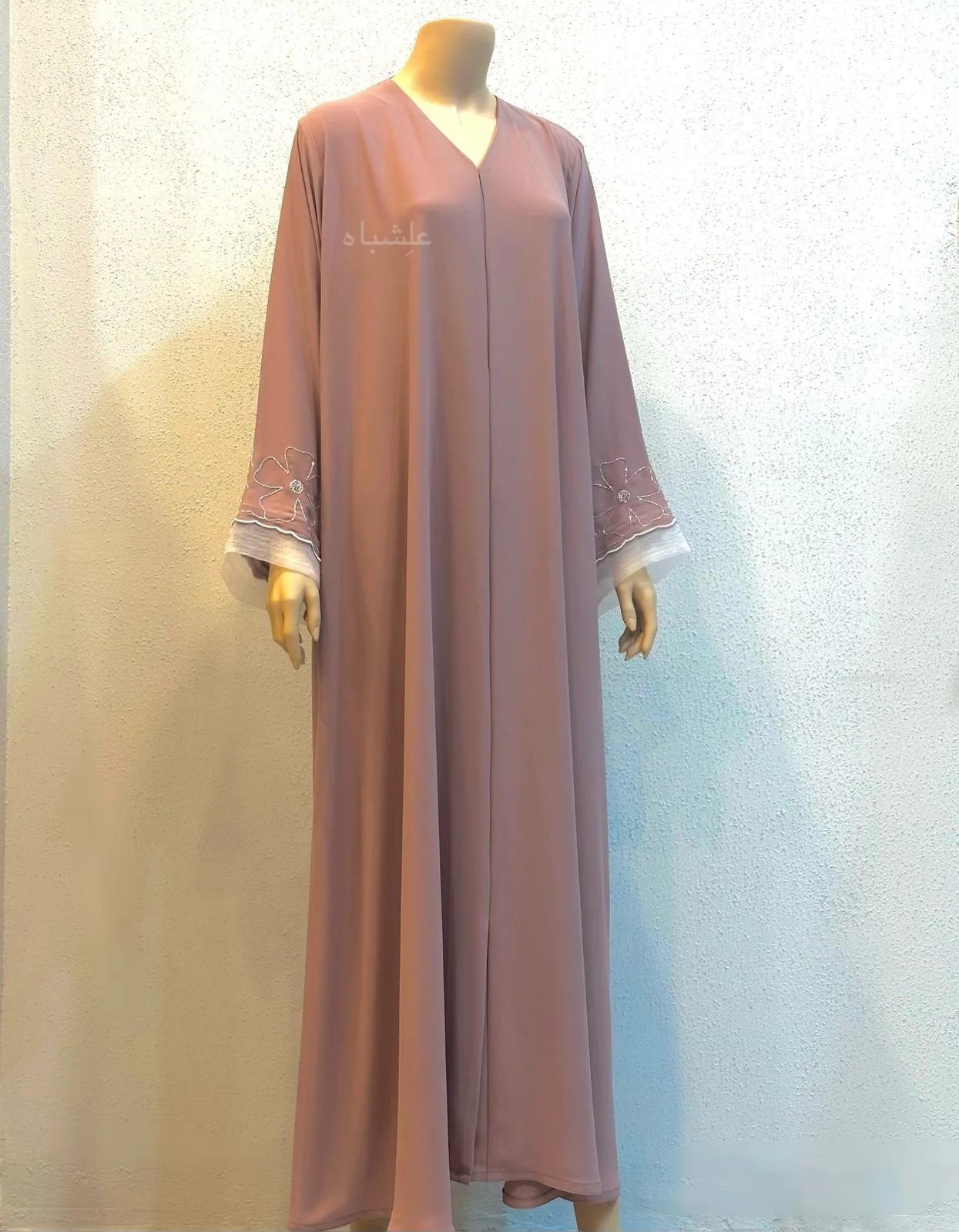 Blooming Grace Abaya 2 Front view without sheila