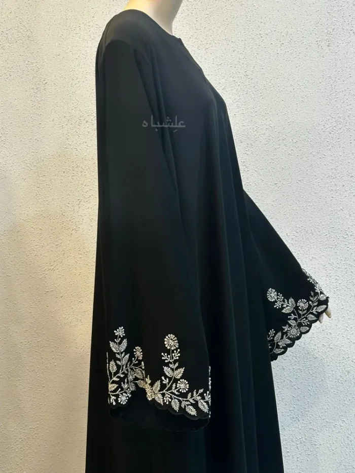 Black Bloom Abaya - Alishbah