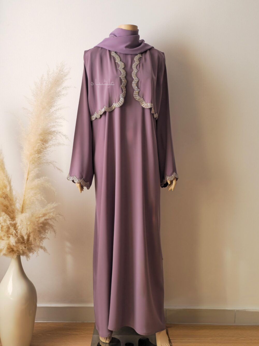 Luxe Vest Abaya by Alishbah - Image 4