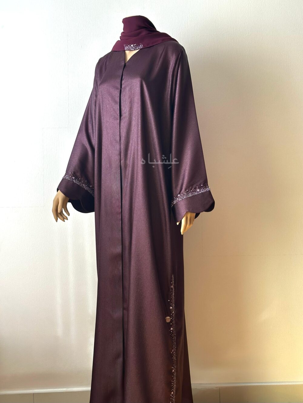 Abaya with sheila full view