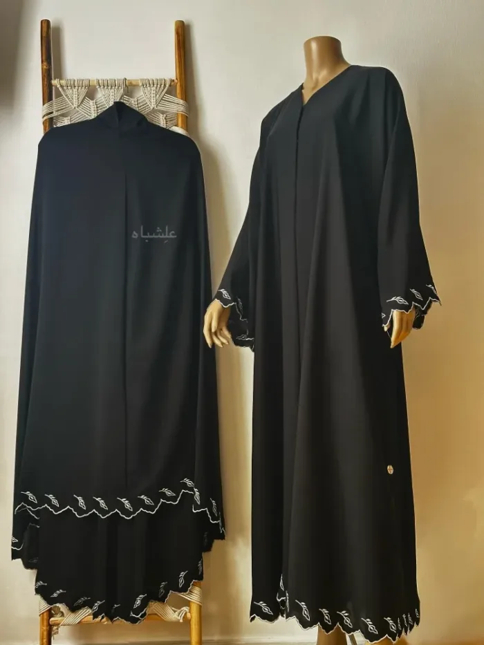 Full view of abaya with khimar