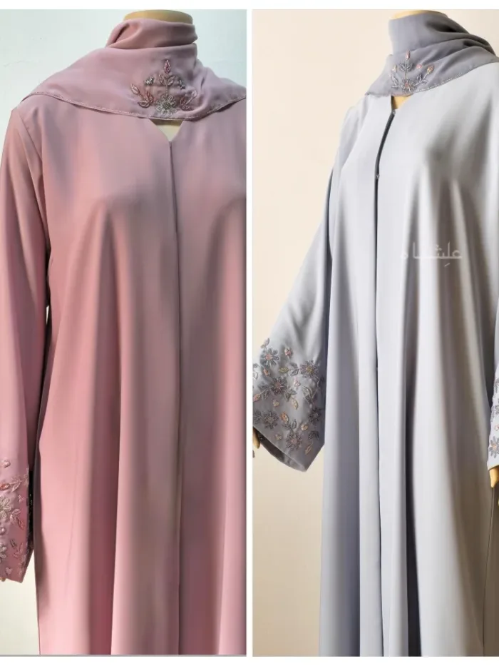 View of both abayas in a single frame