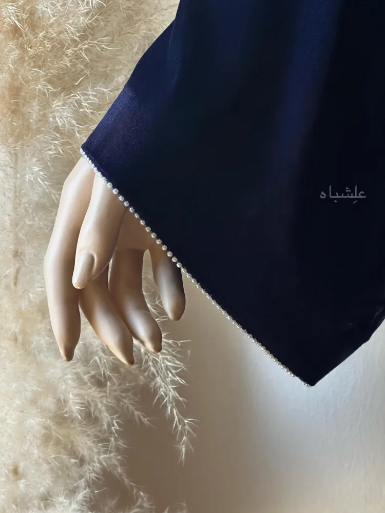 Velvet Pearl Abaya 4 Close up views of sleevs