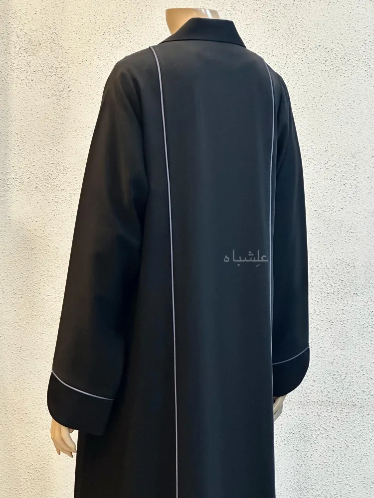 Abaya-Alishbah Tranquil Flow Abaya 2025 2 Back view of abaya without sheila