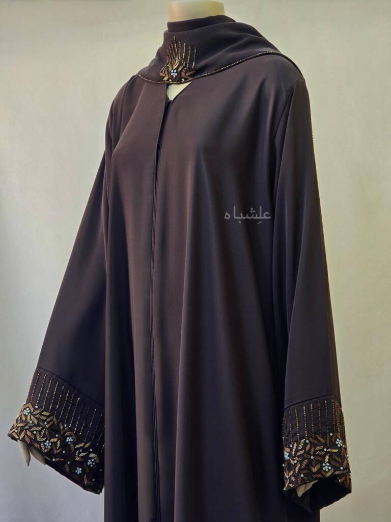 brown abaya full