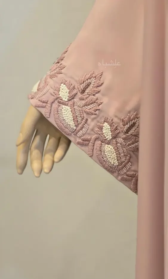 Close up view of sleeves