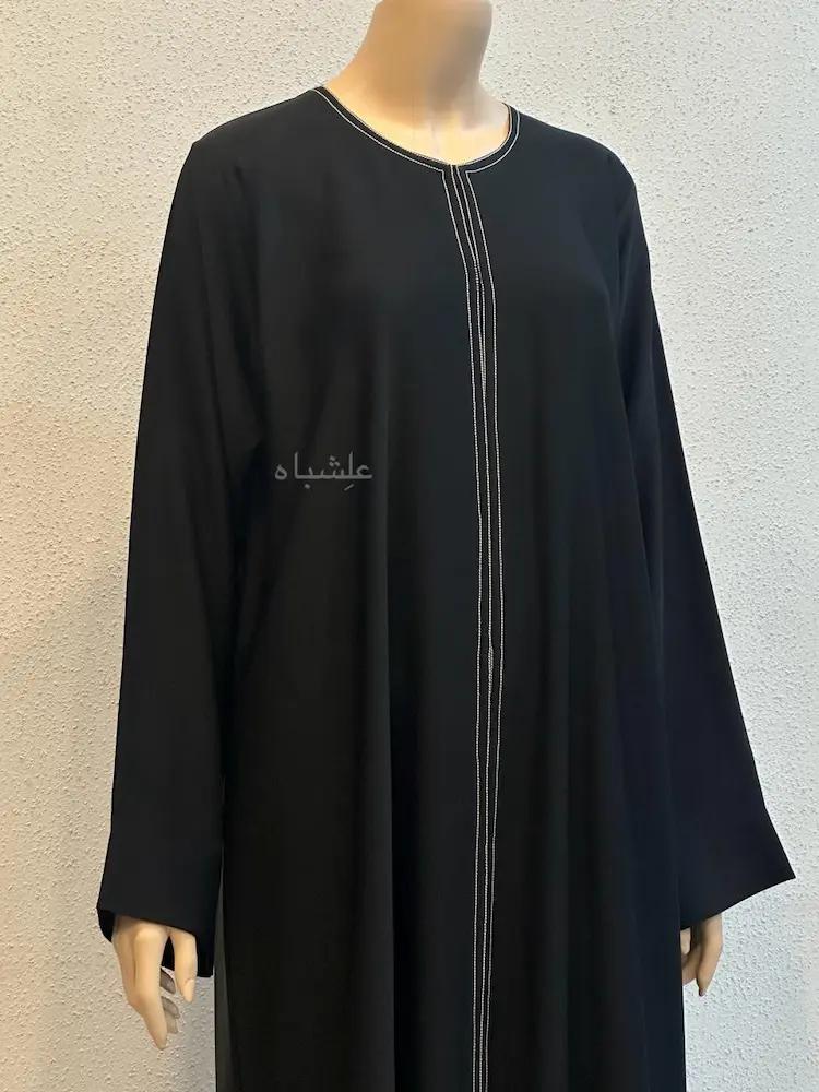 Noorline Velvet Abaya 4 Noorline Velvet Path Abaya without sheila