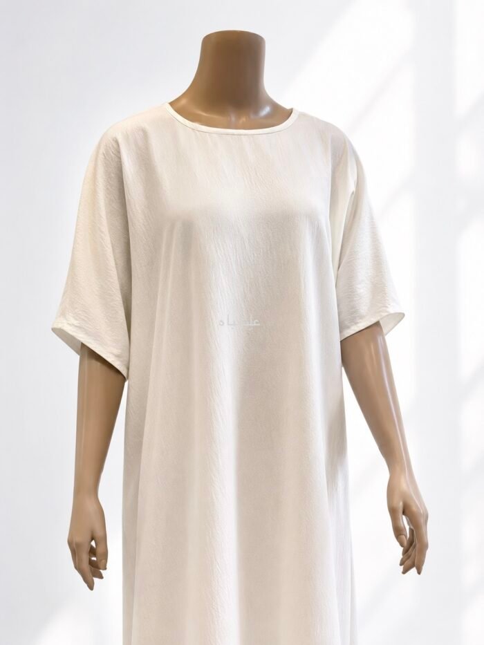 Hareer White Flowy Inner Dress
