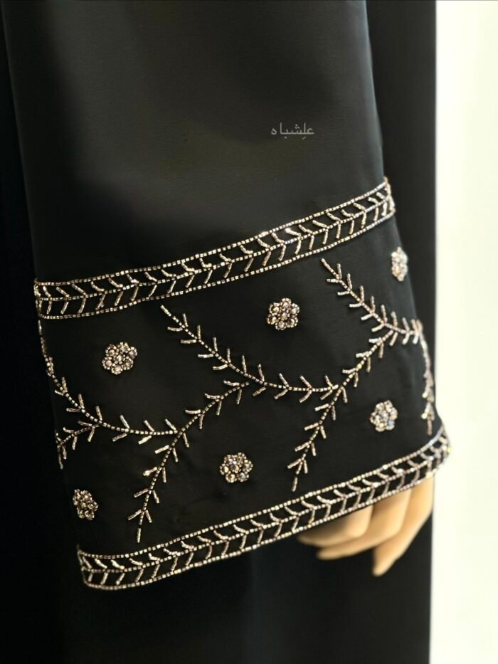 Crystal Vine Abaya -The Signature Handwork Abaya