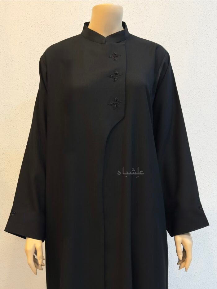 Black Collared Noir Elegance Abaya