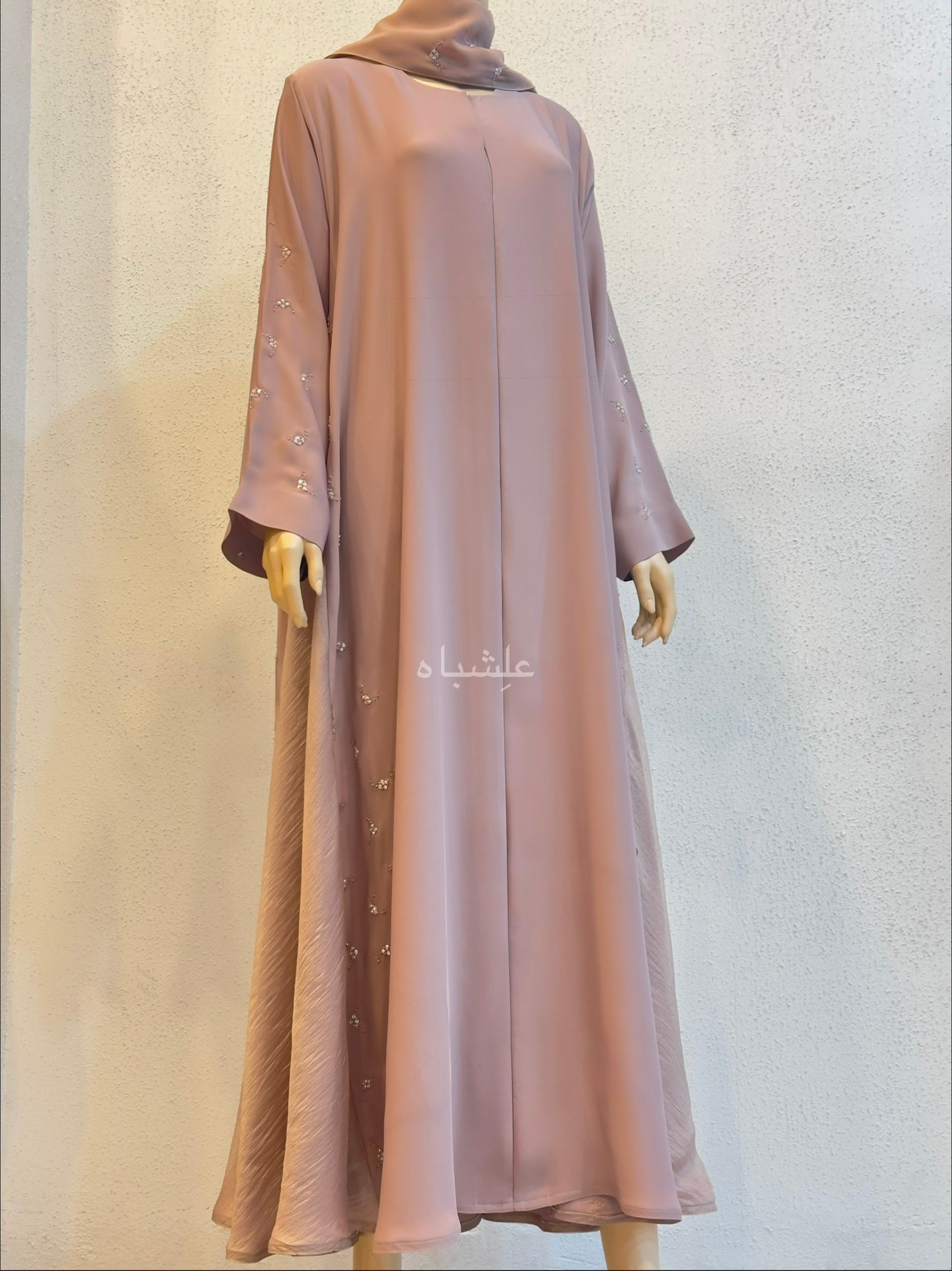 Desert Pearl Open Abaya 3 Desert Pearl Open Abaya - Image 3
