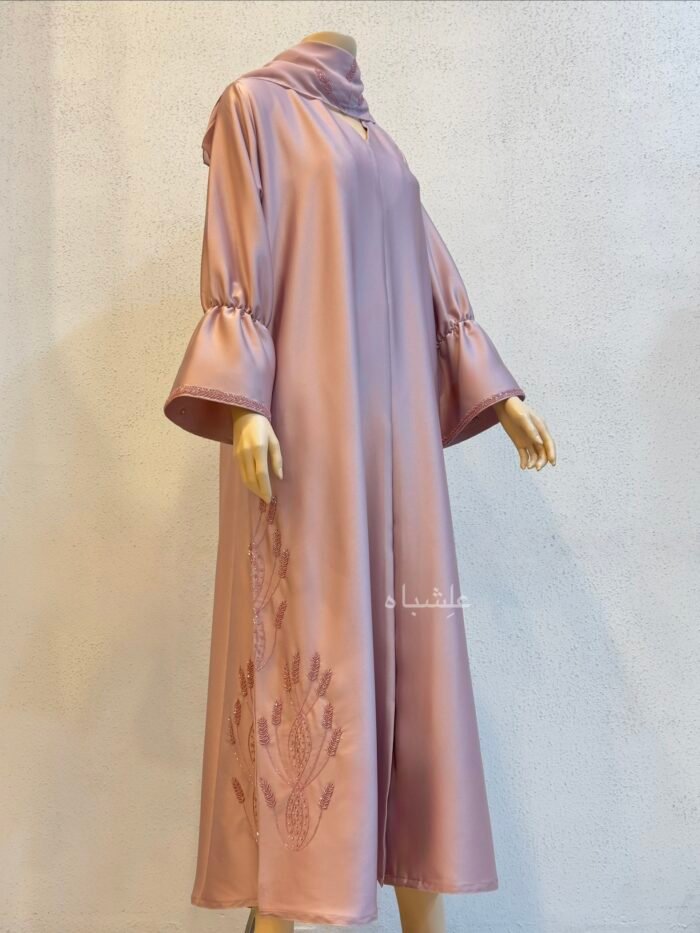 Blush Harvest Embroidered Abaya