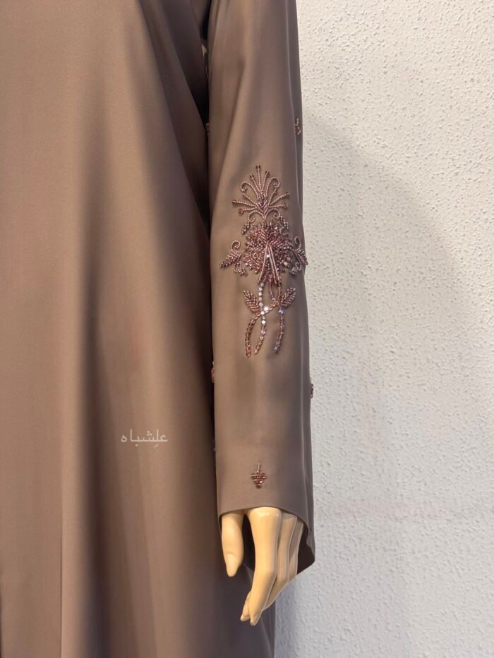Mauve Grace Abaya- The handwork Edition