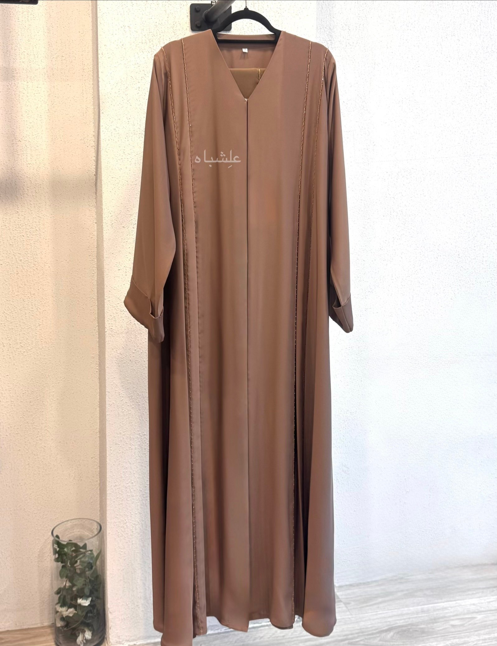 Mocha Line Abaya 1 Mocha Line Abaya