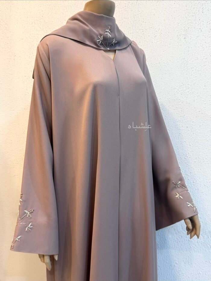 Blush Petal Abaya: The Handworked Abaya