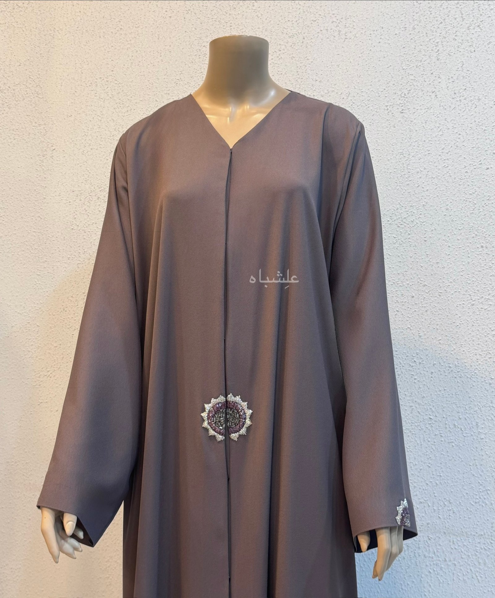 Mocha Royale Abaya 3 Mocha Royale Abaya - Image 3
