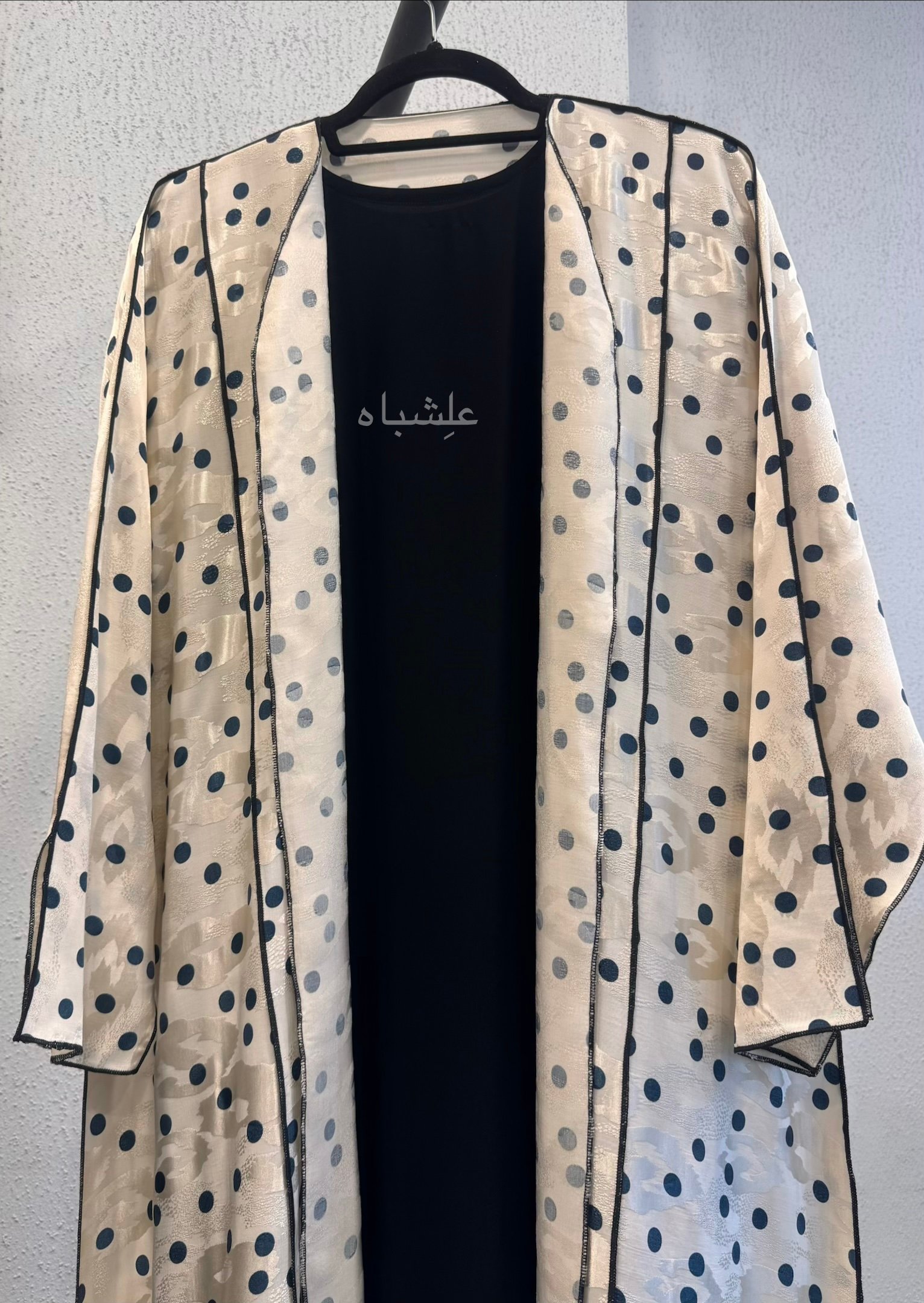 Polka Luxe Abaya 3 Polka Luxe Abaya - Image 3