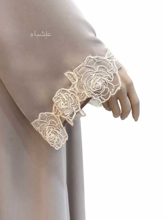 Pearl Blossom Lace Abaya