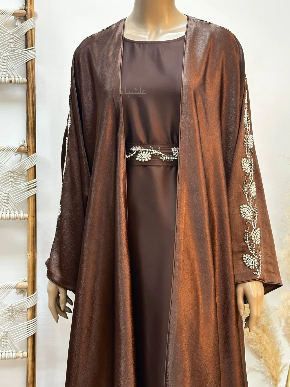 Bronze abaya without sheila